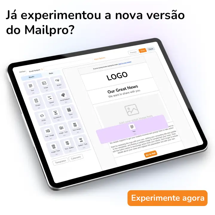 Teste Grátis do Mailpro