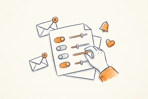 Central de preferências de e-mail: exemplos e descadastro