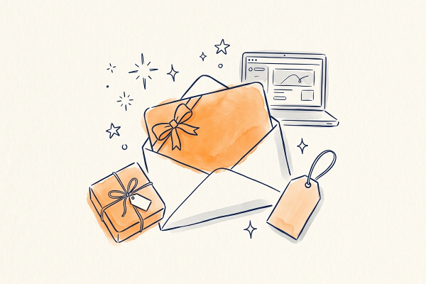 Email marketing de cartões-presente: venda mais no Natal
