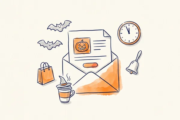 Ideias de newsletter de Halloween: 15 ideias por setor
