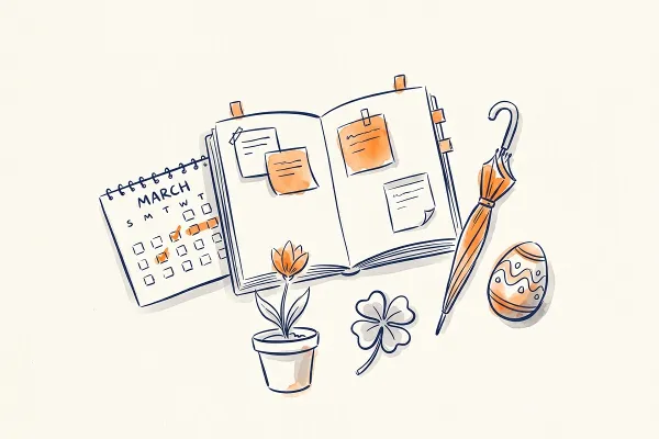 Ideias de newsletter para março: 25 temas com assuntos