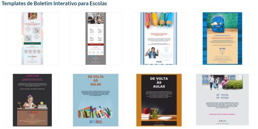 Modelos para campanhas de e-mail de volta às aulas