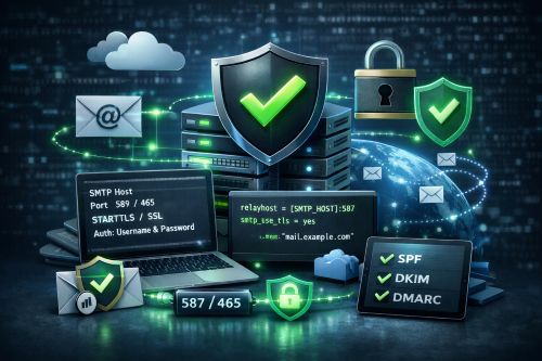 SMTP Relay Seguro (Hospedado na Suíça) para Entrega de Emails Transacionais