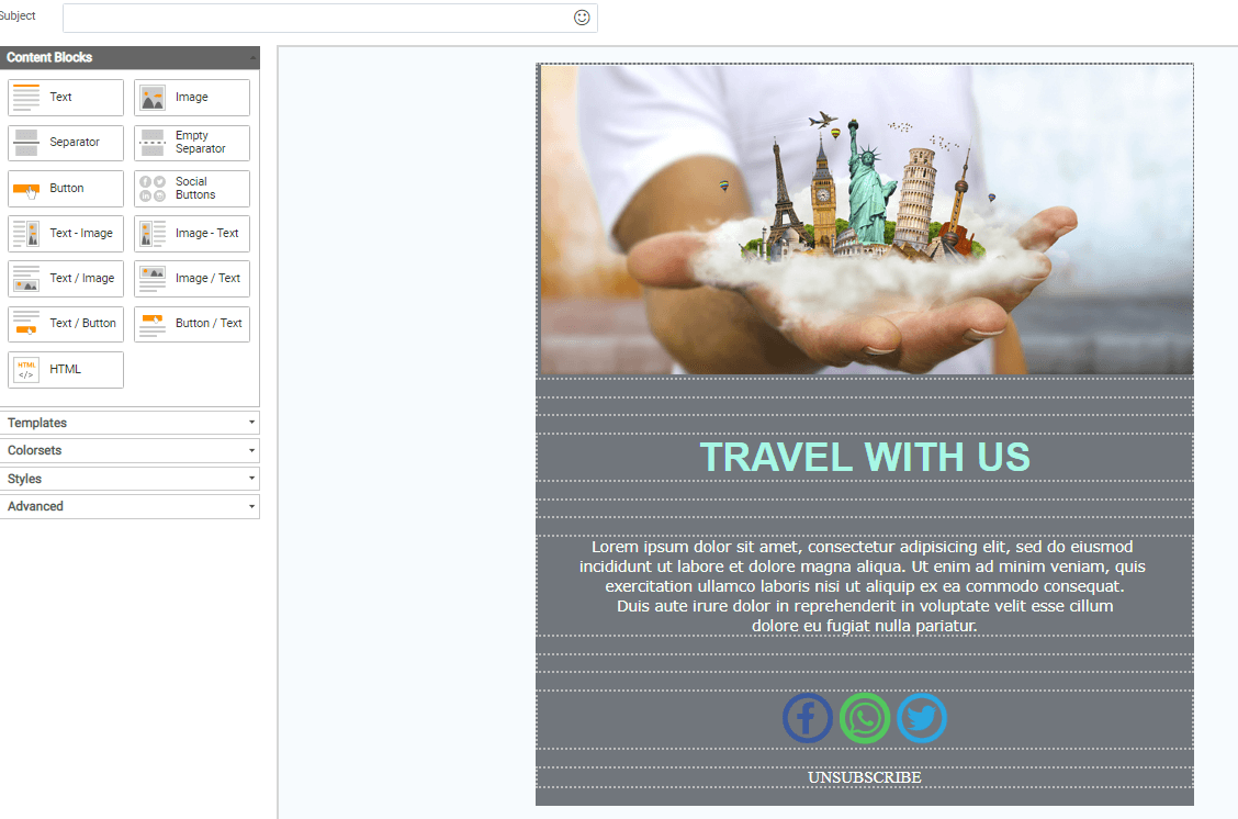 Crie sua campanha com os modelos de e-mail gratuitos do Mailpro