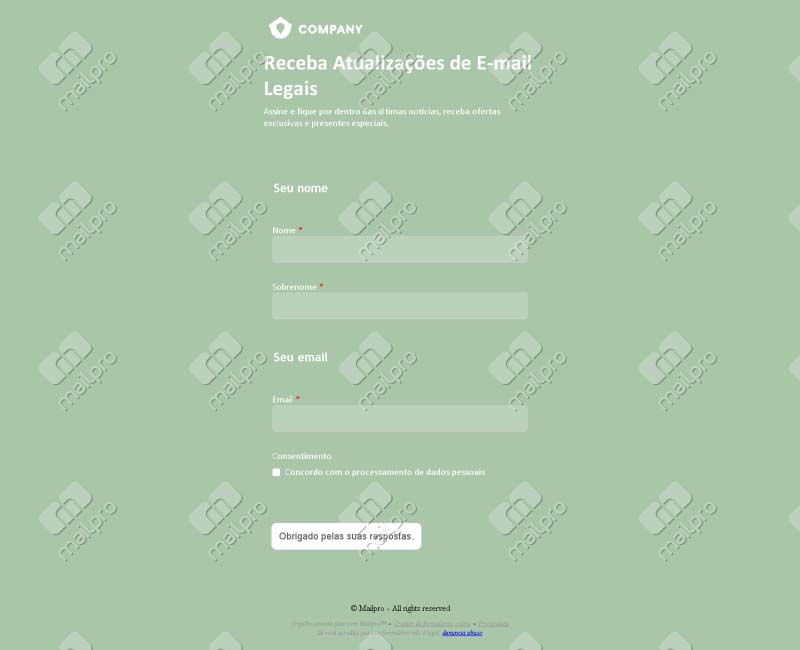 Receber Atualizações por E-mail
