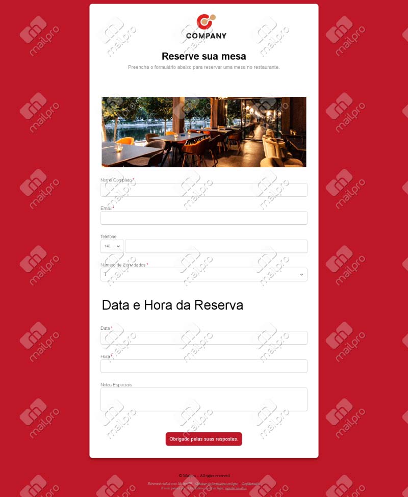 Reserva de Mesa Online