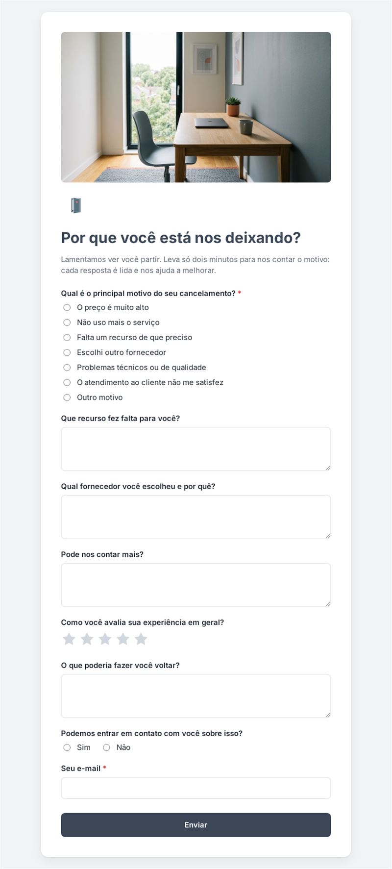 Por que você está nos deixando?