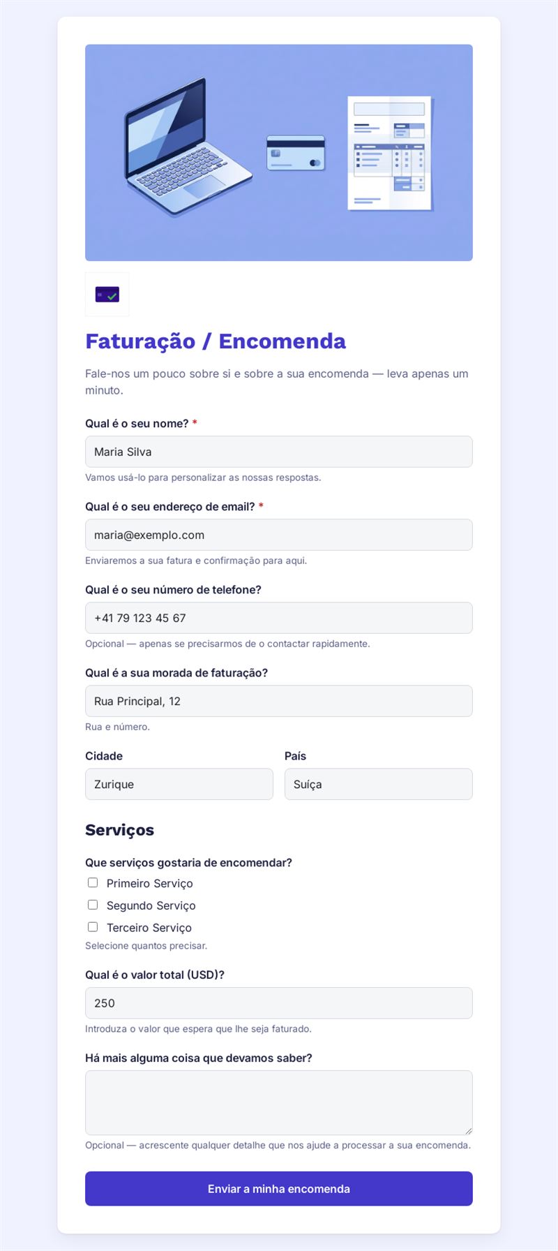 Faturamento e Pedido