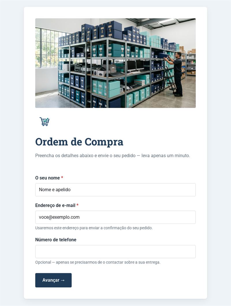 Ordem de Compra Simplificada