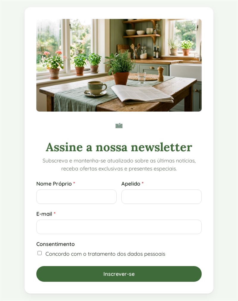 Receber Atualizações por E-mail