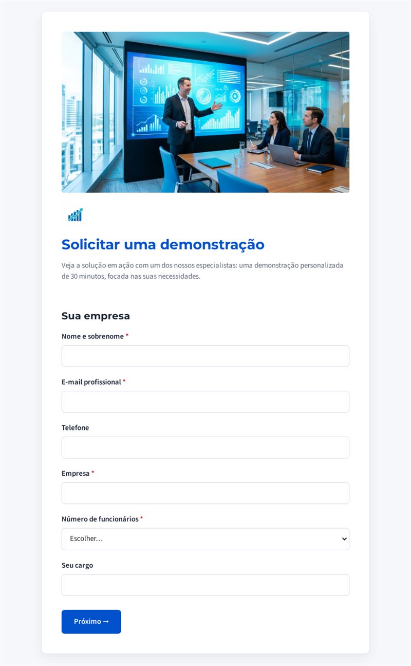 Solicitar uma demonstração