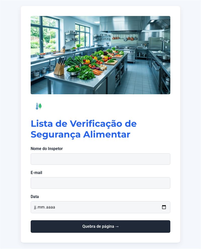 Checklist de Segurança Alimentar