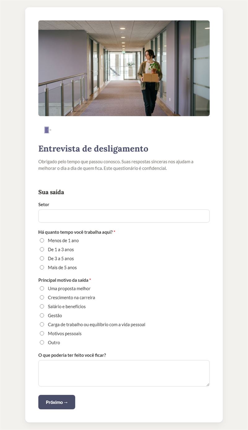 Entrevista de desligamento