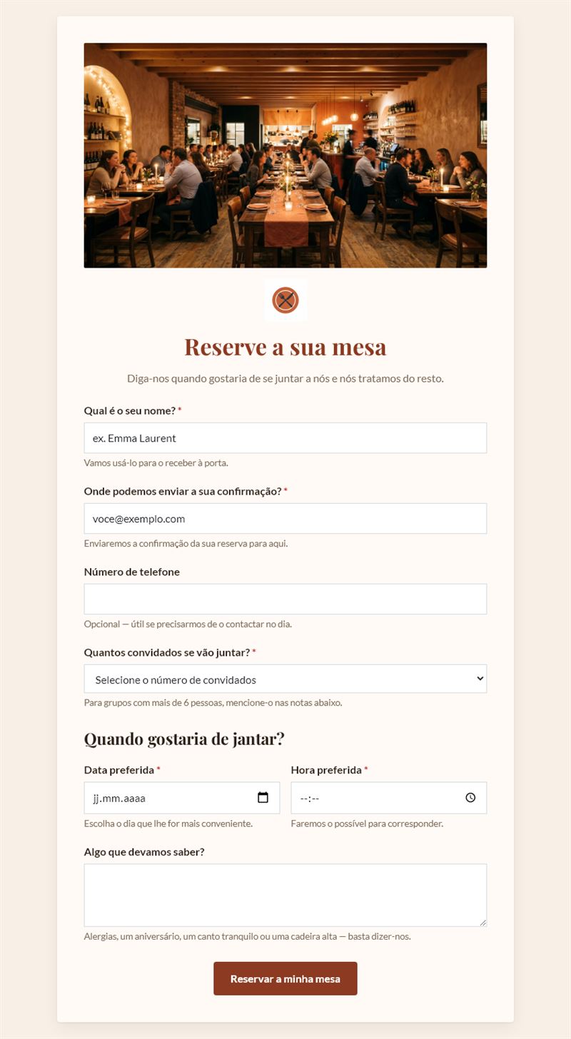 Reserva de Mesa Online