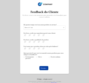 Feedback do Cliente