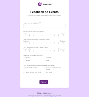 Feedback do Evento