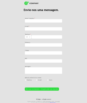 Formulário de Contato Geral