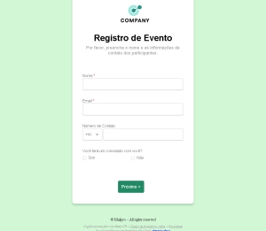 Registro de Evento Online