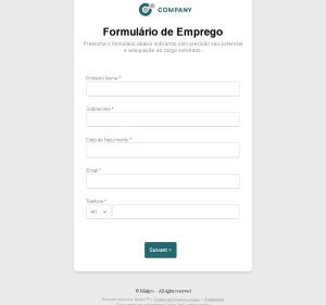 Formulário de Emprego