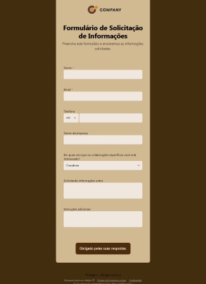 Solicitação de Informações