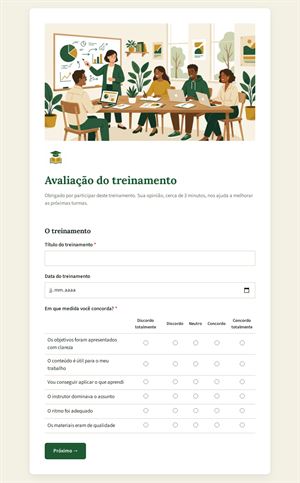 Avaliação do treinamento