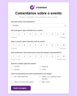 Feedback do Evento