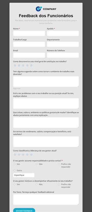 Feedback do Funcionário
