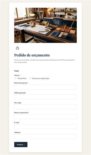 Pedido de orçamento