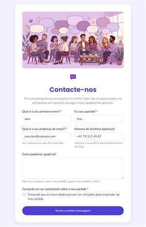 Formulário de contato