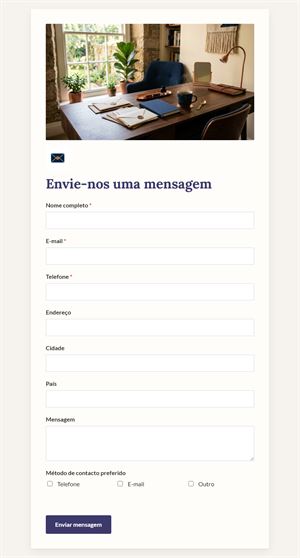 Formulário de contato detalhado