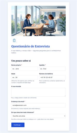 Questionário de Entrevista
