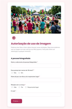 Autorização de uso de imagem