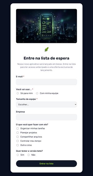 Entre na lista de espera