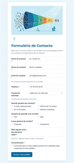 Formulário de Lead