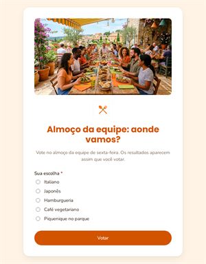 Almoço da equipe: aonde vamos?