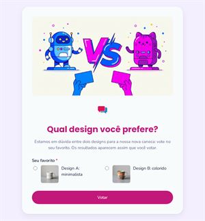 Qual design você prefere?