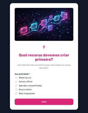 Qual recurso devemos criar primeiro?