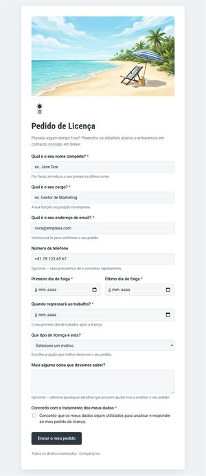 Pedido de Folga Online