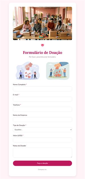 Formulário de Doação Online