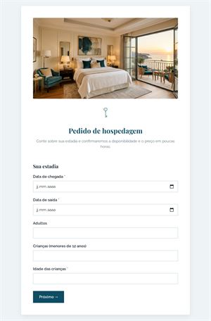 Pedido de hospedagem