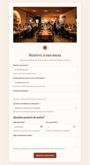 Reserva de Mesa Online