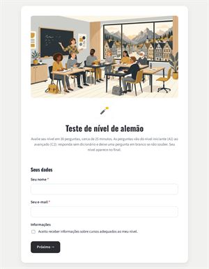 Teste de nível de alemão