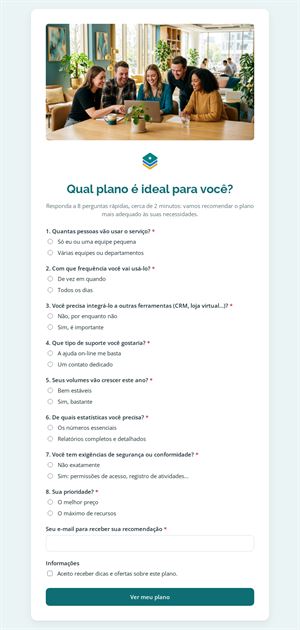 Qual plano é ideal para você?