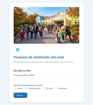Pesquisa de satisfação dos pais