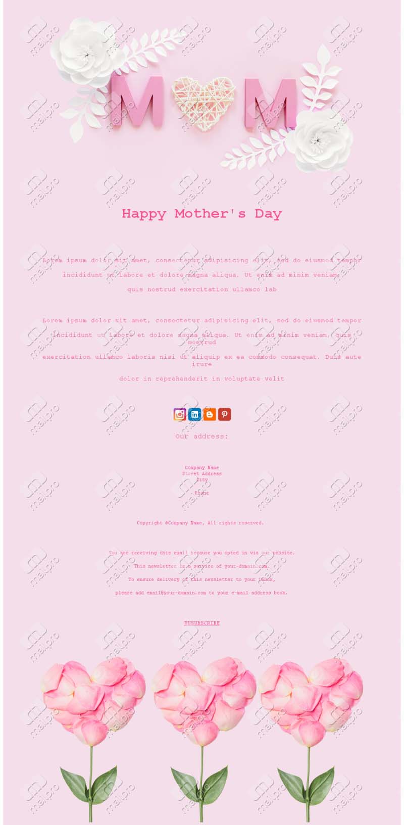 Saudações Dia da Mãe
