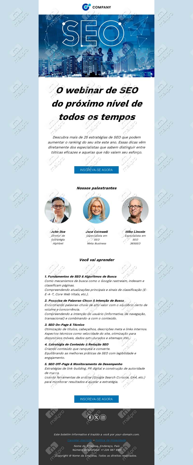 Modelos de Email de Convite para Evento