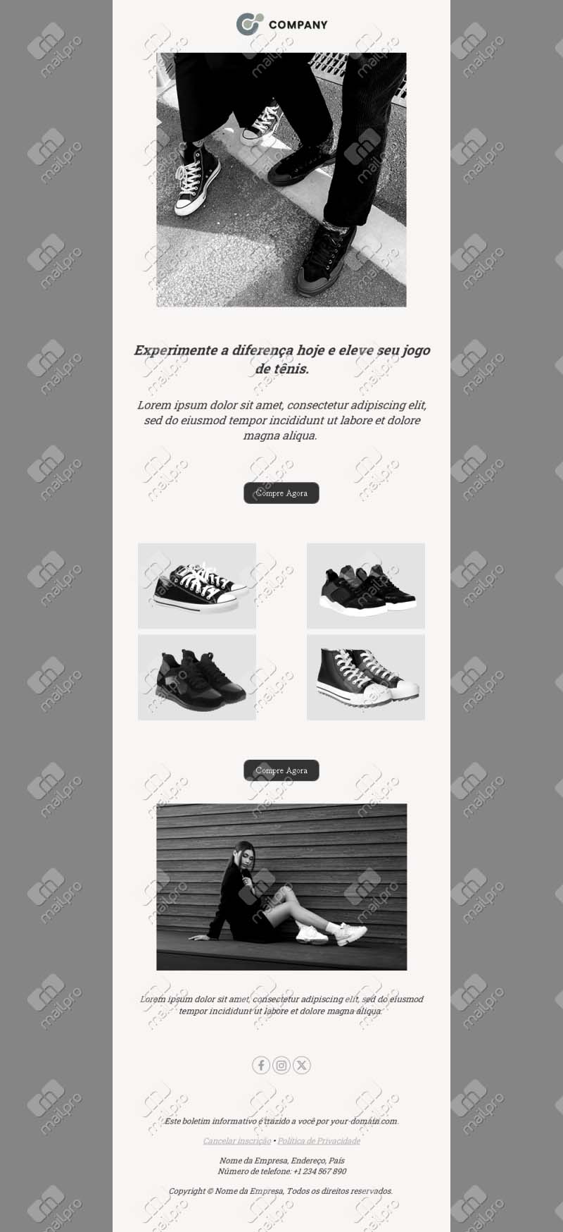 Modelo de Email de Moda – Nova Coleção