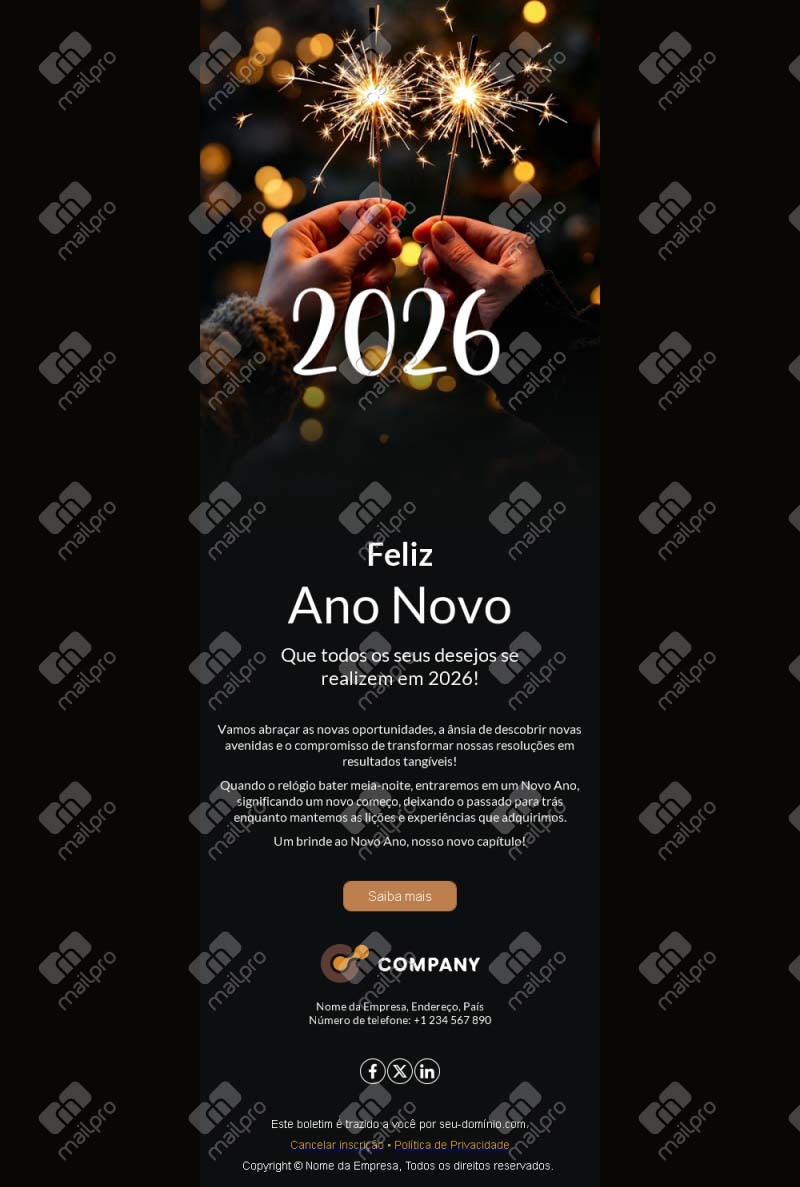 Comece 2026 com este template