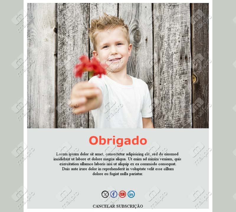 Notas de Agradecimento Modernas
