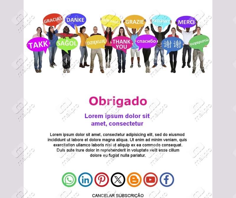 Obrigado Pós-Compra Eficiente